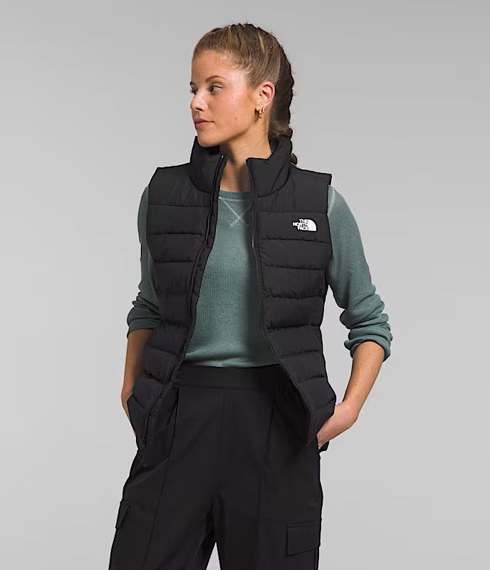 MAIN IMAGE OF THE NORTH FACE WOMENS ACONCAGUA 3 VEST IN TNF BLACK/NPF XS WITH 600-FILL DOWN INSULAT…
