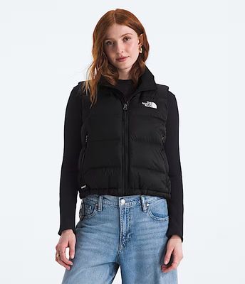 FRONT VIEW OF THE NORTH FACE WOMENS HYDRENALITE™ DOWN A-LINE VEST FEATURES 600-FILL DOWN INSULATION…