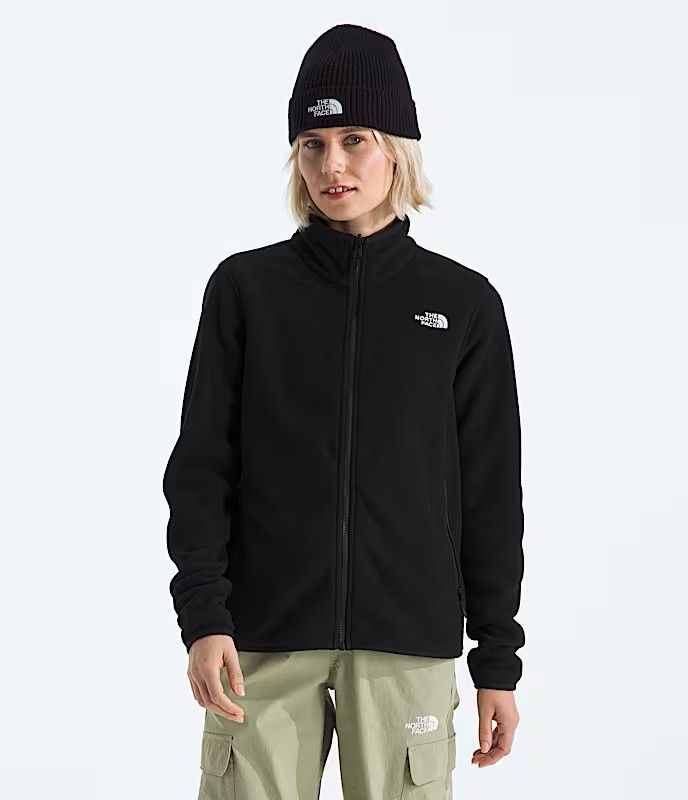 MAIN IMAGE OF THE NORTH FACE WOMENS GLACIER FLEECE SWEATER IN TNF BLACK XS WITH SOFT FLEECE FABRIC …