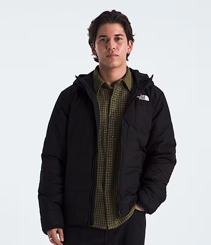 MAIN IMAGE OF THE NORTH FACE MENS JUNCTION INSULATED HOODIE WINTER JACKET IN TNF BLACK SMALL WITH W…