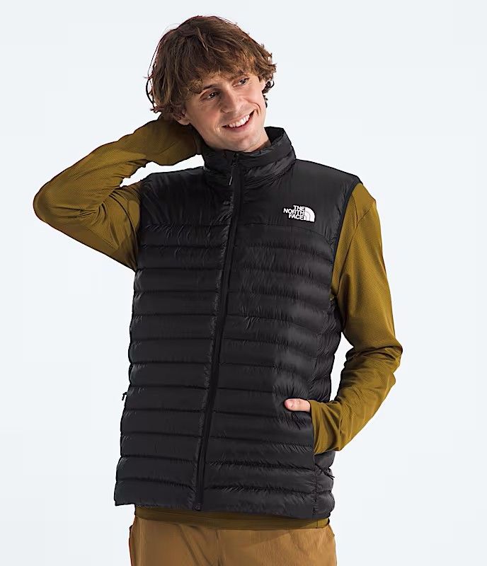 MAIN IMAGE OF THE NORTH FACE MENS TERRA PEAK VEST IN TNF BLACK MEDIUM WITH PACKABLE AND DURABLE WAR…