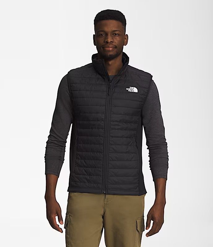 MAIN IMAGE OF THE NORTH FACE MENS CANYONLANDS HYBRID VEST IN TNF BLACK/NPF SMALL WITH WATER REPELLE…