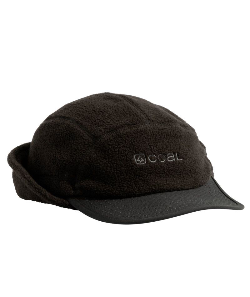 MAIN IMAGE OF COAL UNISEX MISSION CAP IN BLACK O/S WITH COMFORTABLE FIT AND FOLDABLE EAR FLAPS TO E…