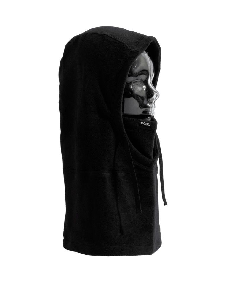 MAIN IMAGE OF COAL UNISEX RIDGE HOODED TECH FLEECE BALACLAVA IN BLACK O/S WITH HELMET COMPATIBILITY…