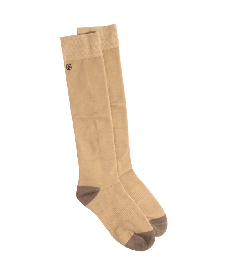 MAIN IMAGE OF COAL UNISEX PREMIUM SNOW SOCKS IN LIGHT BROWN S/M WITH WOOL BLEND TO HELP WICK MOISTU…