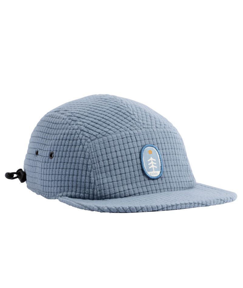 MAIN IMAGE OF COAL UNISEX CANYON CAP IN SHALE BLUE O/S WITH TACTILE GRID FLEECE SHELL AND MOISTURE …