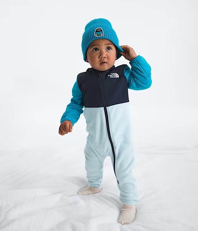 MAIN IMAGE OF THE NORTH FACE YOUTH BABY GLACIER ONE PIECE OUTFIT IN SUMMIT NAVY/MERIDIAN BLUE/POLAR…