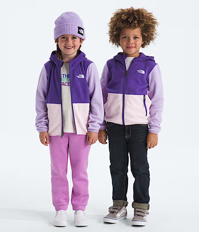 BOYS AND GIRLS VIEW OF THE NORTH FACE YOUTH GLACIER FULL ZIP HOODIE FEATURES SOFT FLEECE FABRIC AND…