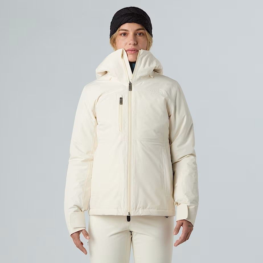 MAIN IMAGE OF THE NORTH FACE WOMENS DESCENDIT WINTER JACKET IN WHITE DUNE XS WITH WATERPROOFING AND…
