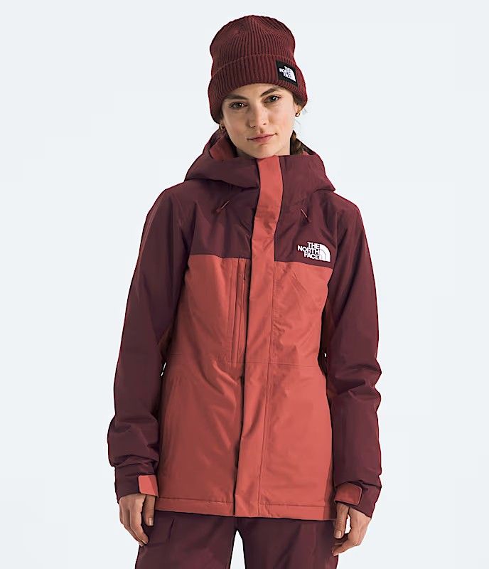 MAIN IMAGE OF THE NORTH FACE WOMENS FREEDOM INSULATED WINTER JACKET IN SUMAC/MARS DUST XS WITH WATE…