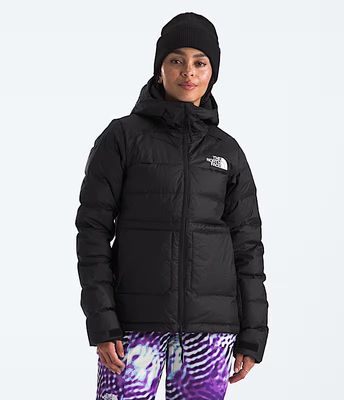 FRONT VIEW OF THE NORTH FACE WOMENS FIRST TURN DOWN WINTER JACKET FEATURES 550-FILL DOWN INSULATION…