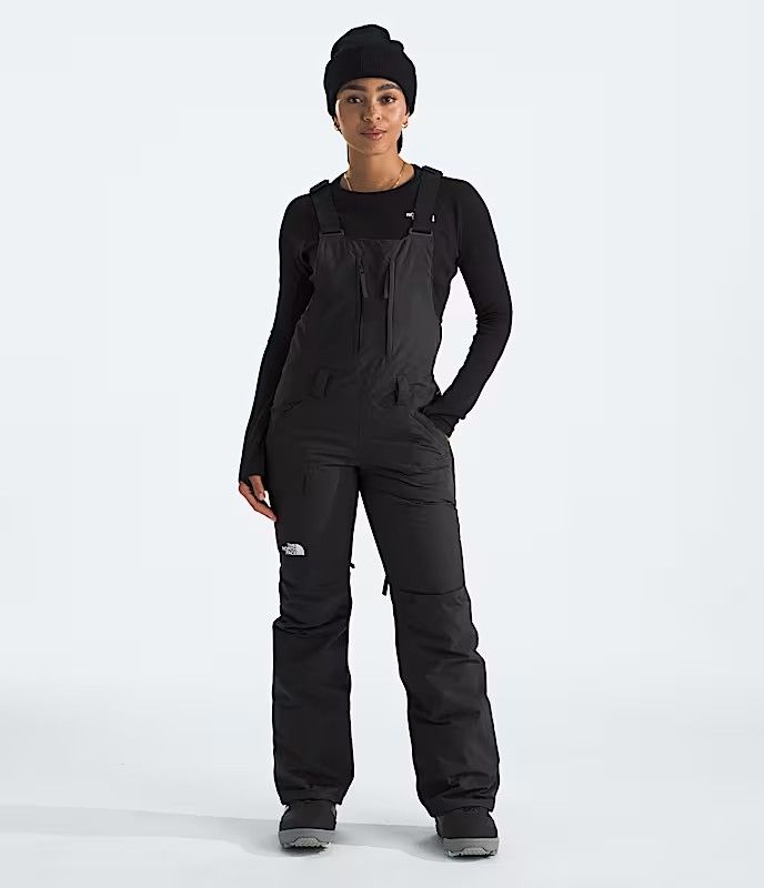 THE NORTH FACE WOMENS FREEDOM INSULATED BIB SNOW PANT 26, Color: TNF BLACK/NPF, Size: XS, Length: SHORT