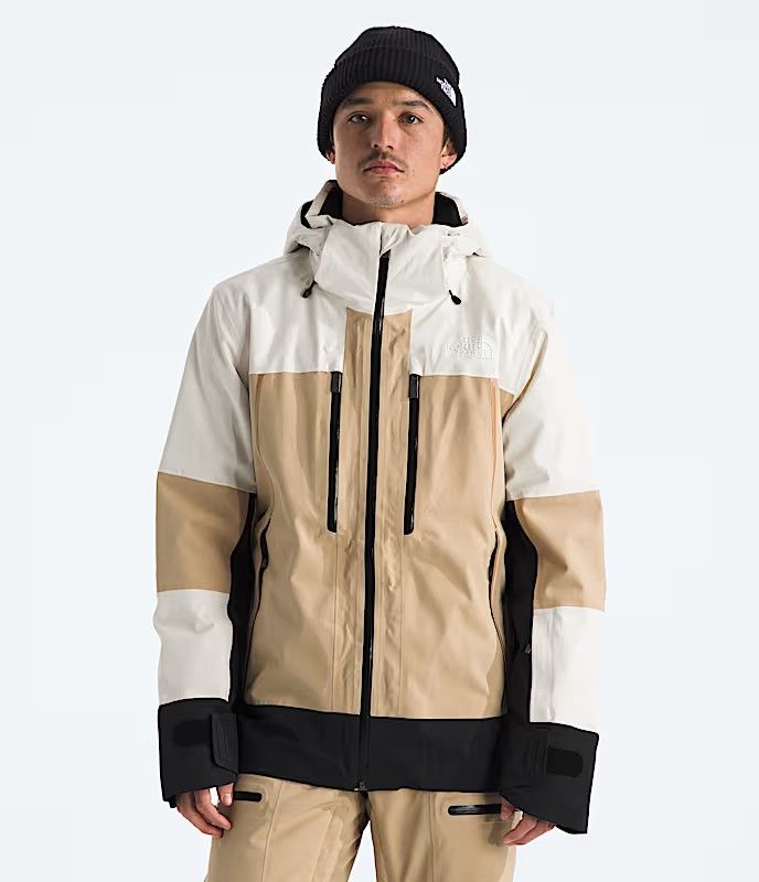 MAIN IMAGE OF THE NORTH FACE MENS SNOWSQUALL WINTER JACKET IN WHITE DUNE/KHAKI STONE/TNF BLACK MEDI…