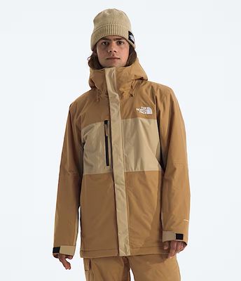 FRONT VIEW OF THE NORTH FACE MENS FREEDOM INSULATED WINTER JACKET FEATURES WATERPROOFING TO KEEP YO…