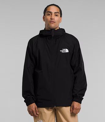 FRONT VIEW OF THE NORTH FACE MENS BUILD UP WINTER JACKET FEATURES WATERPROOFING TO KEEP YOU DRY AND…