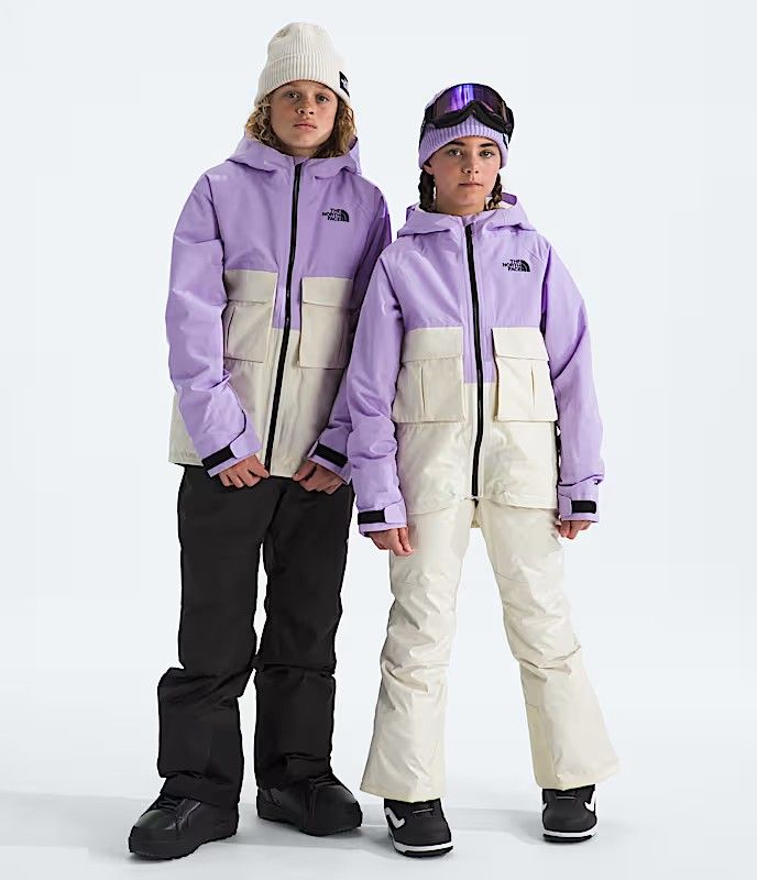 MAIN IMAGE OF THE NORTH FACE YOUTH TEEN DRAGLINE WINTER JACKET IN LITE LILAC/WHITE DUNE XS WITH WAT…