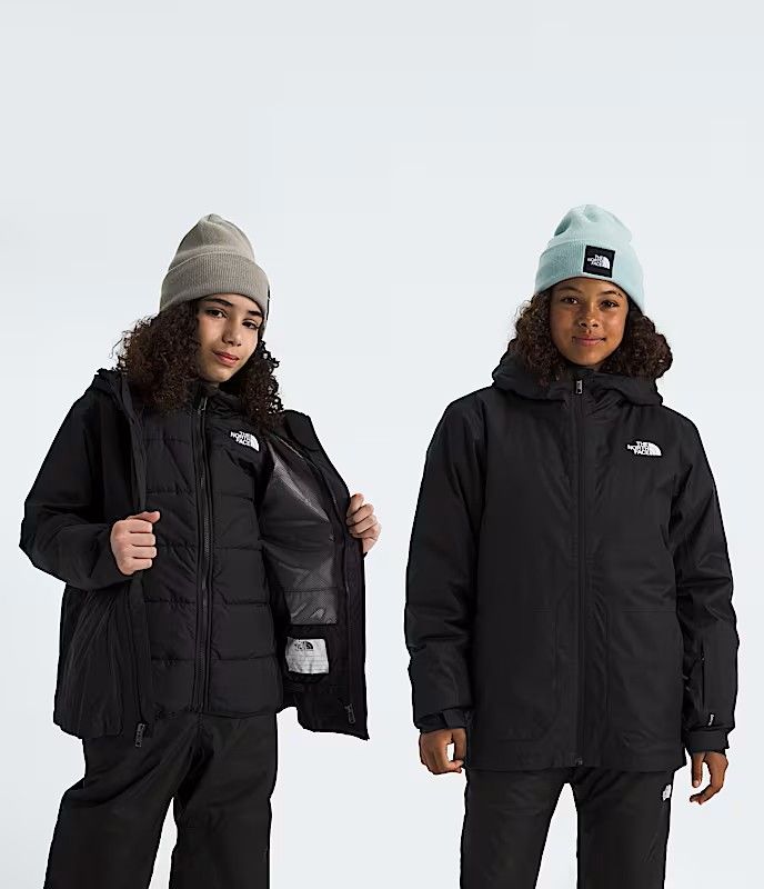 MAIN IMAGE OF THE NORTH FACE YOUTH TEEN FREEDOM TRICLIMATE® WINTER JACKET IN TNF BLACK XS WITH WATE…