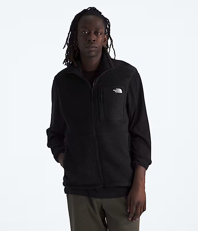 MAIN IMAGE OF THE NORTH FACE MENS YUMIORI VEST IN TNF BLACK SMALL WITH SOFT FLEECE FABRIC AND STRET…