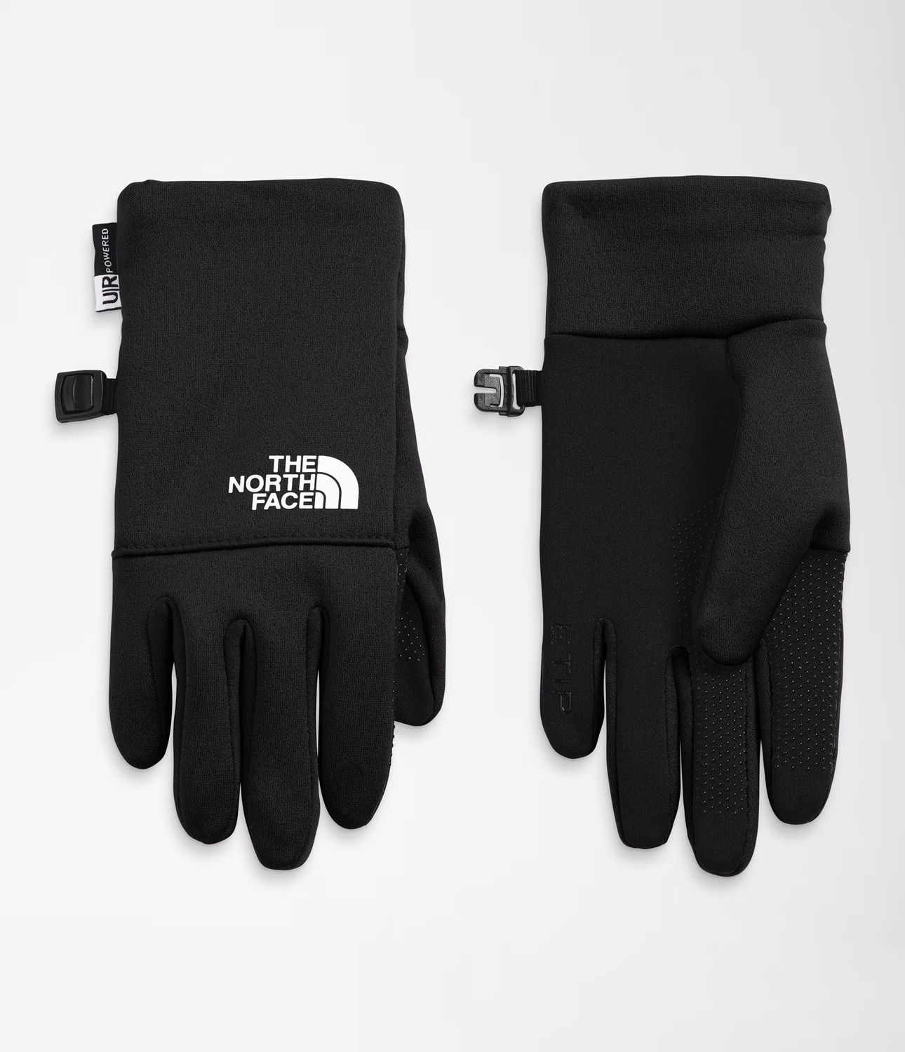 MAIN IMAGE OF THE NORTH FACE YOUTH RECYCLED ETIP GLOVE IN TNF BLACK XS WITH STRETCH FLEECE AND TOUC…