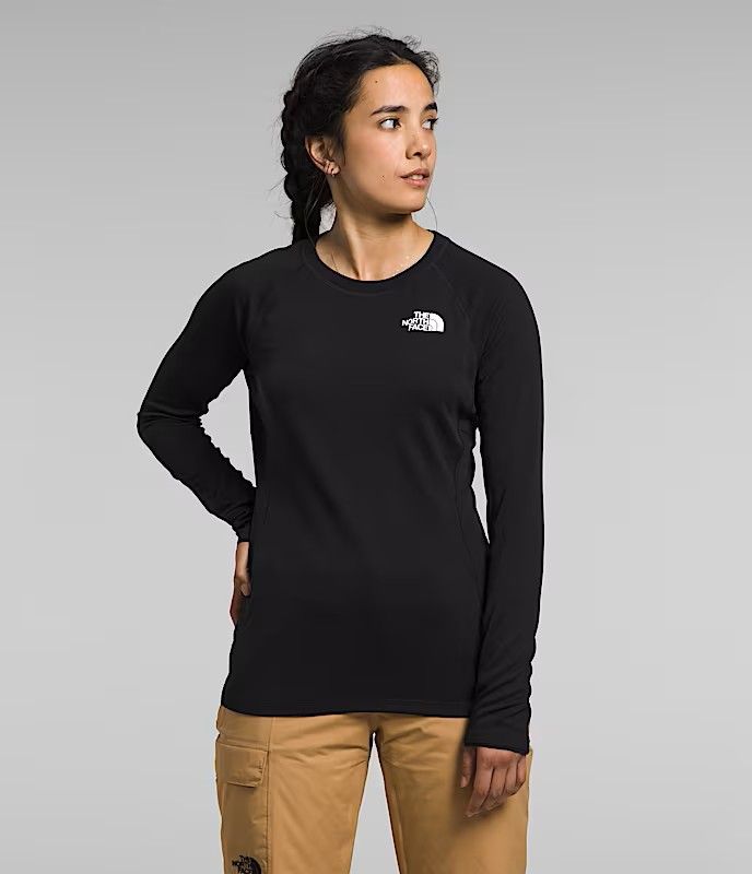 MAIN IMAGE OF THE NORTH FACE WOMENS FD PRO 160 BASELAYER TOP IN TNF BLACK XS WITH QUICK DRYING MOIS…