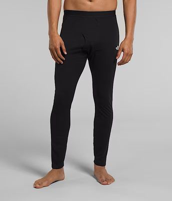 FRONT VIEW OF THE NORTH FACE MENS FD PRO 160 BASELAYER BOTTOM FEATURES QUICK DRYING MOISTURE MANAGE…