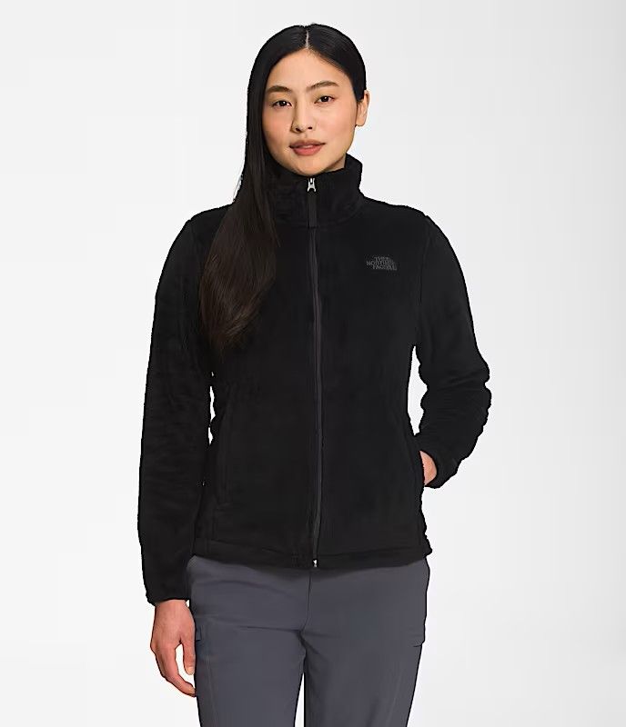 MAIN IMAGE OF THE NORTH FACE WOMENS OSITO SOFTSHELL JACKET IN TNF BLACK/NPF XS WITH SOFT FLEECE FAB…