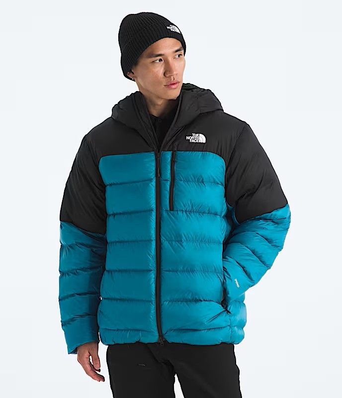 MAIN IMAGE OF THE NORTH FACE MENS KALIX DOWN HOODIE WINTER JACKET IN DUSK BLUE/TNF BLACK SMALL WITH…