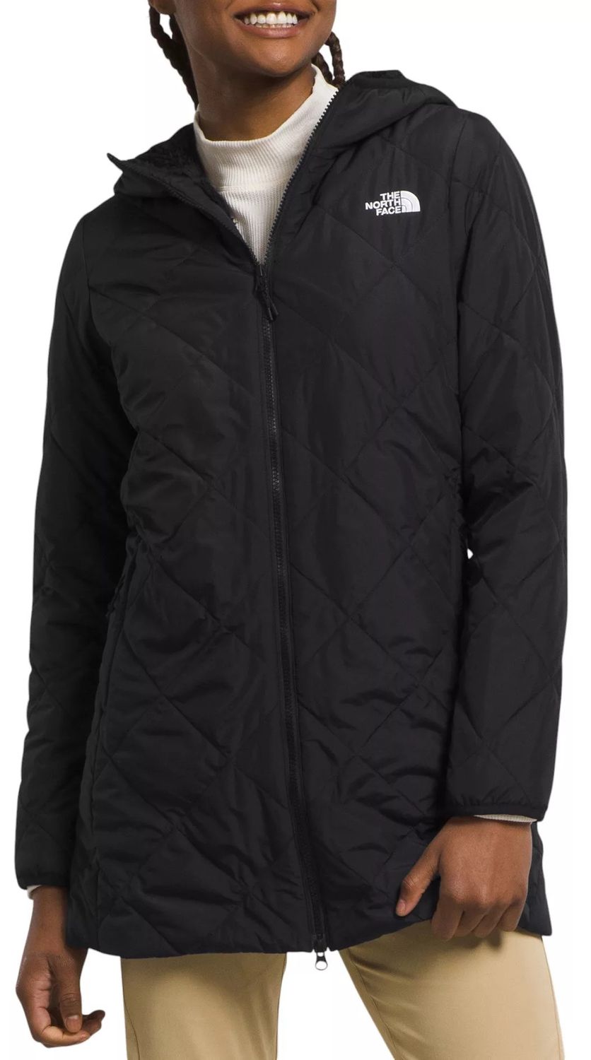 MAIN IMAGE OF THE NORTH FACE WOMENS SHADY GLADE INSULATED PARKA IN TNF BLACK/NPF XS WITH FLEECE LIN…