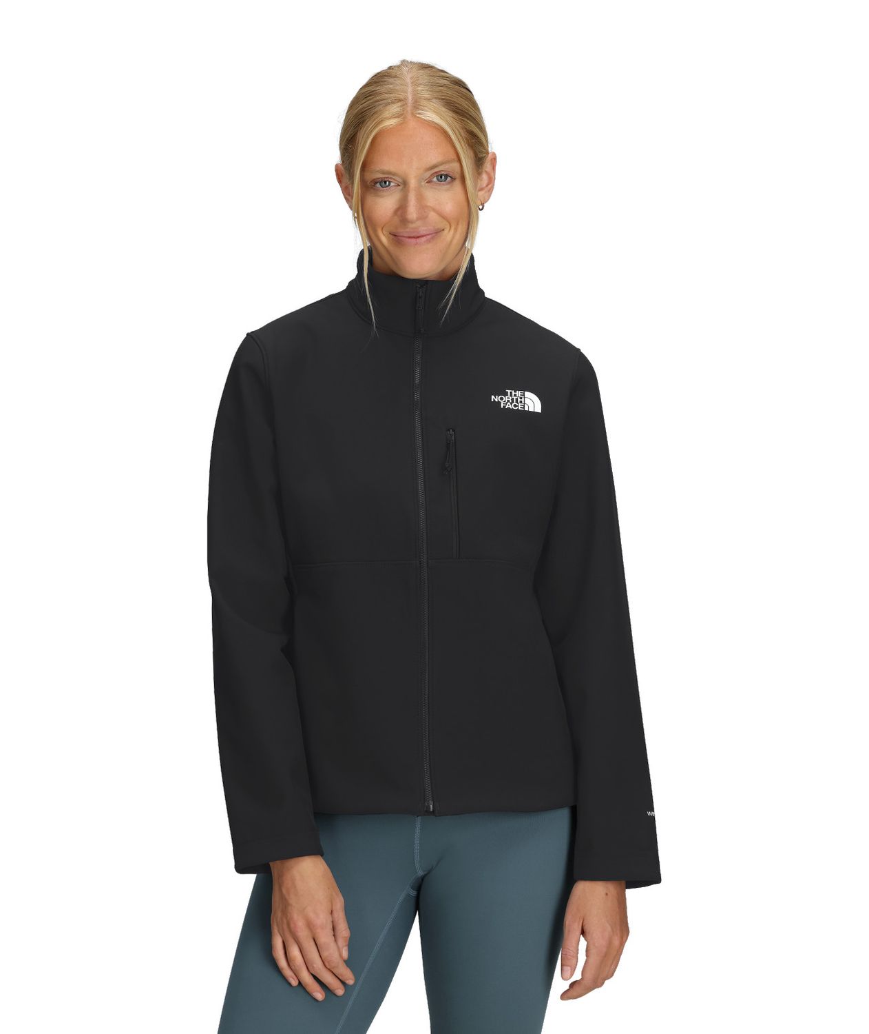 MAIN IMAGE OF THE NORTH FACE WOMENS APEX BIONIC 3 SOFTSHELL JACKET IN TNF BLACK XS WITH WATER REPEL…