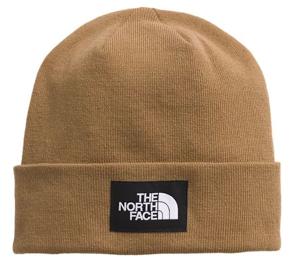 FRONT VIEW OF THE NORTH FACE UNISEX DOCK WORKER RECYCLED BEANIE WINTER HAT FEATURES MAXIMUM COMFORT…