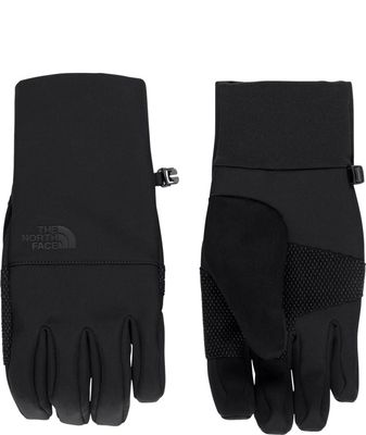 PALM AND BACK OF HAND VIEW OF THE NORTH FACE MENS APEX ETIP™ GLOVE FEATURES WATER REPELLENCY AND TO…