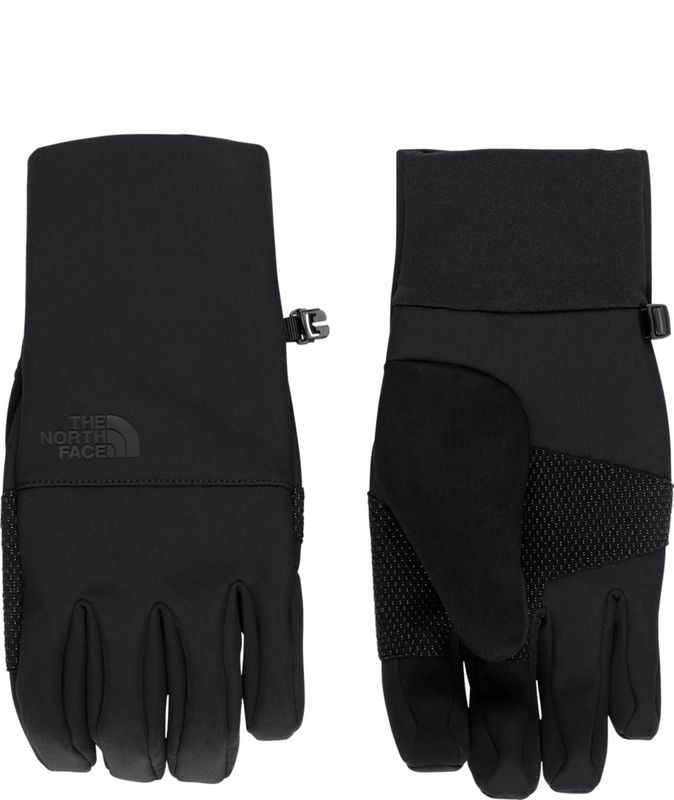 PALM AND BACK OF HAND VIEW OF THE NORTH FACE MENS APEX ETIP™ GLOVE FEATURES WATER REPELLENCY AND TO…