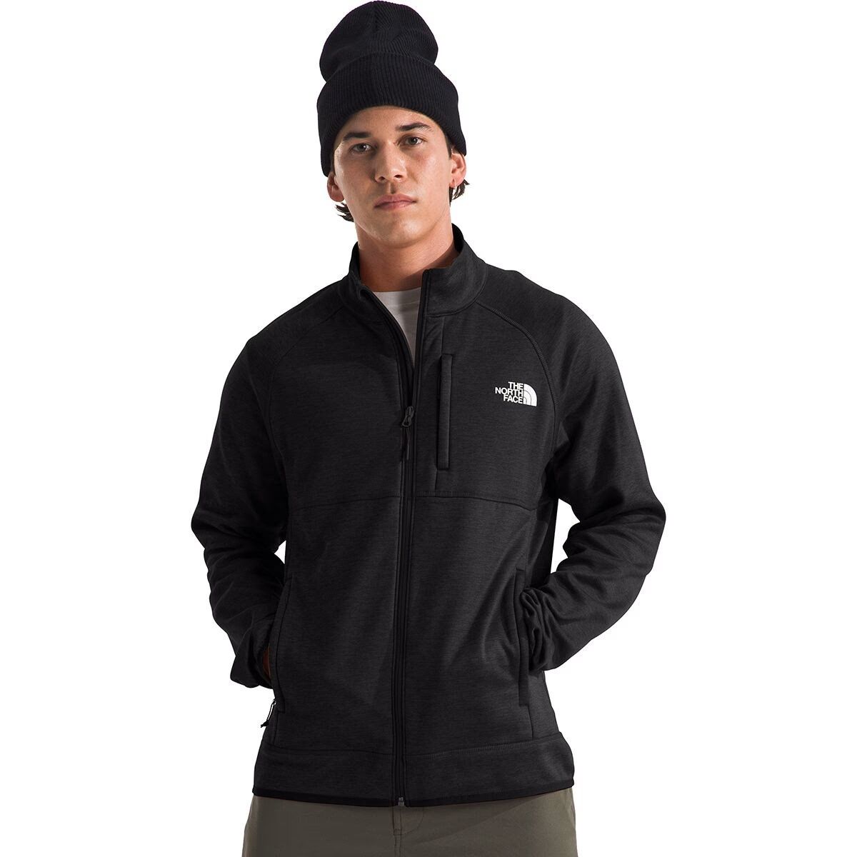 MAIN IMAGE OF THE NORTH FACE MENS CANYONLANDS FULL ZIP SWEATER IN TNF BLACK/NPF SMALL WITH ADDED MO…