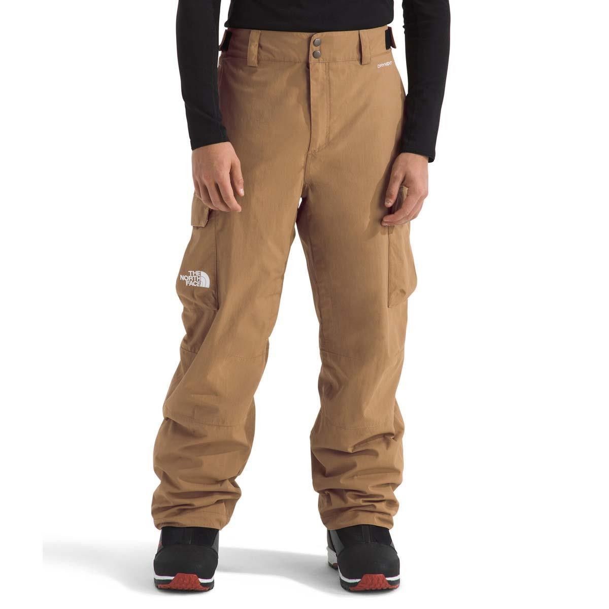 MAIN IMAGE OF THE NORTH FACE MENS BLIZZARDERY CARGO SNOW PANT IN UTILITY BROWN SMALL REGULAR WITH A…