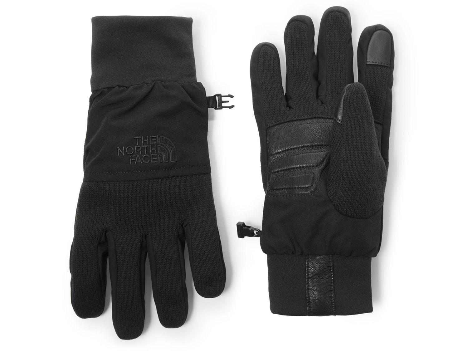 MAIN IMAGE OF THE NORTH FACE MENS FRONT RANGE GLOVE IN TNF BLACK HEATHER SMALL WITH SOFT FLEECE FAB…