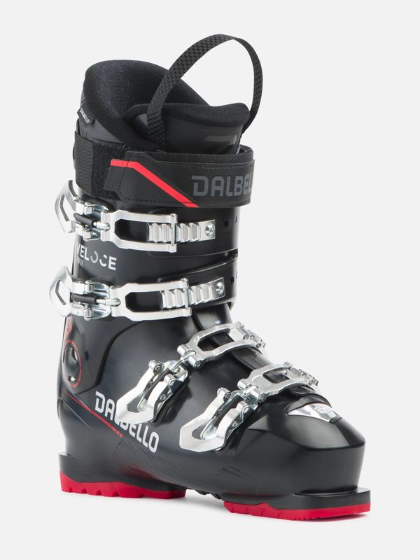 FRONT VIEW OF DALBELLO MENS VELOCE MAX 75 DOWNHILL SKI BOOT FEATURES MAXIMUM COMFORT AND WIDE FIT F…