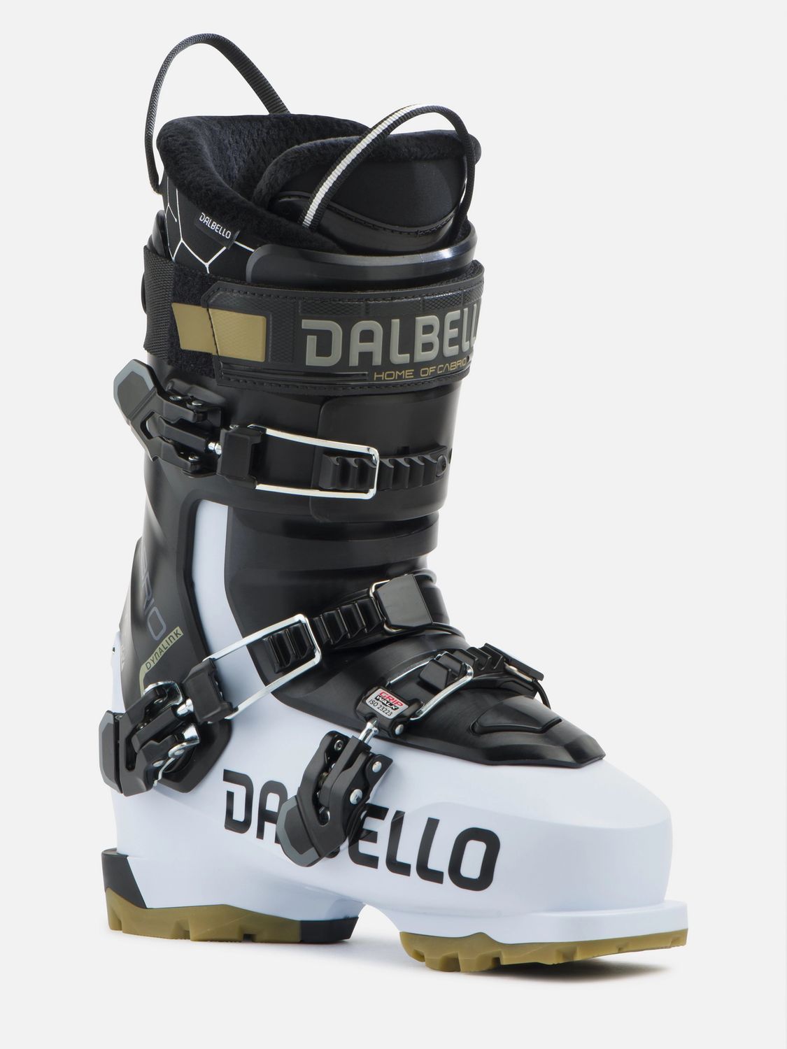 MAIN IMAGE OF DALBELLO WOMENS CABRIO MV 75 IF DOWNHILL SKI BOOT IN POLAR WHITE/BLACK 24.5 WITH SHOC…