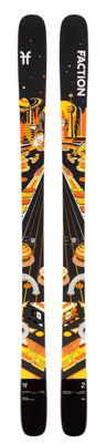 TOPSHEET VIEW OF FACTION UNISEX PRODIGY 2 DOWNHILL SKIS FEATURES VIBRATION ABSORPTION AND DIRECTION…
