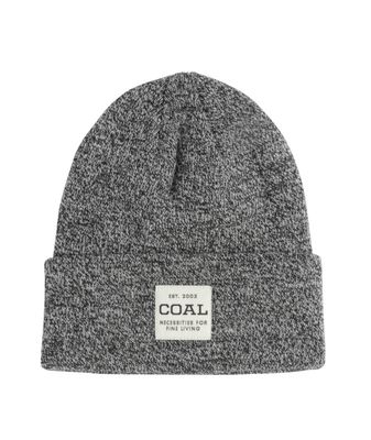 FRONT VIEW OF COAL UNISEX UNIFORM MID WINTER HAT FEATURES PERFECT AMOUNT OF STETCH AND CLASSIC CUFF…