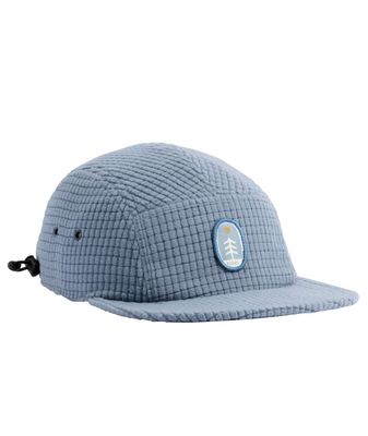 FRONT VIEW OF COAL UNISEX CANYON CAP FEATURES TACTILE GRID FLEECE SHELL AND MOISTURE WICKING SWEATB…