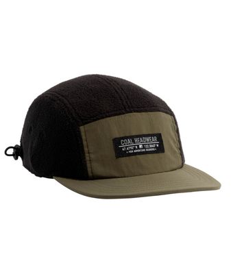 FRONT VIEW OF COAL UNISEX BRIDGER CAP FEATURES ULTRA-COMFORTABLE MATERIAL AND MOISTURE WICKING SWEA…