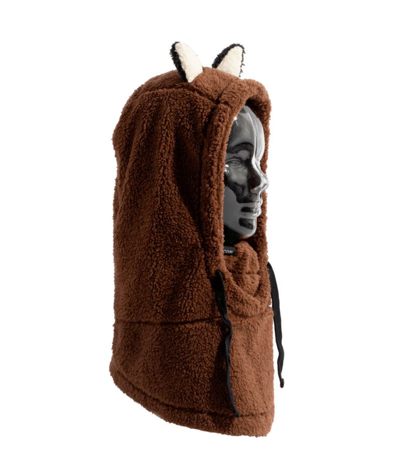 MAIN IMAGE OF COAL YOUTH RIDGE HOODED BALACLAVA IN BROWN O/S WITH HELMET COMPATIBLE AND MOISTURE-WI…