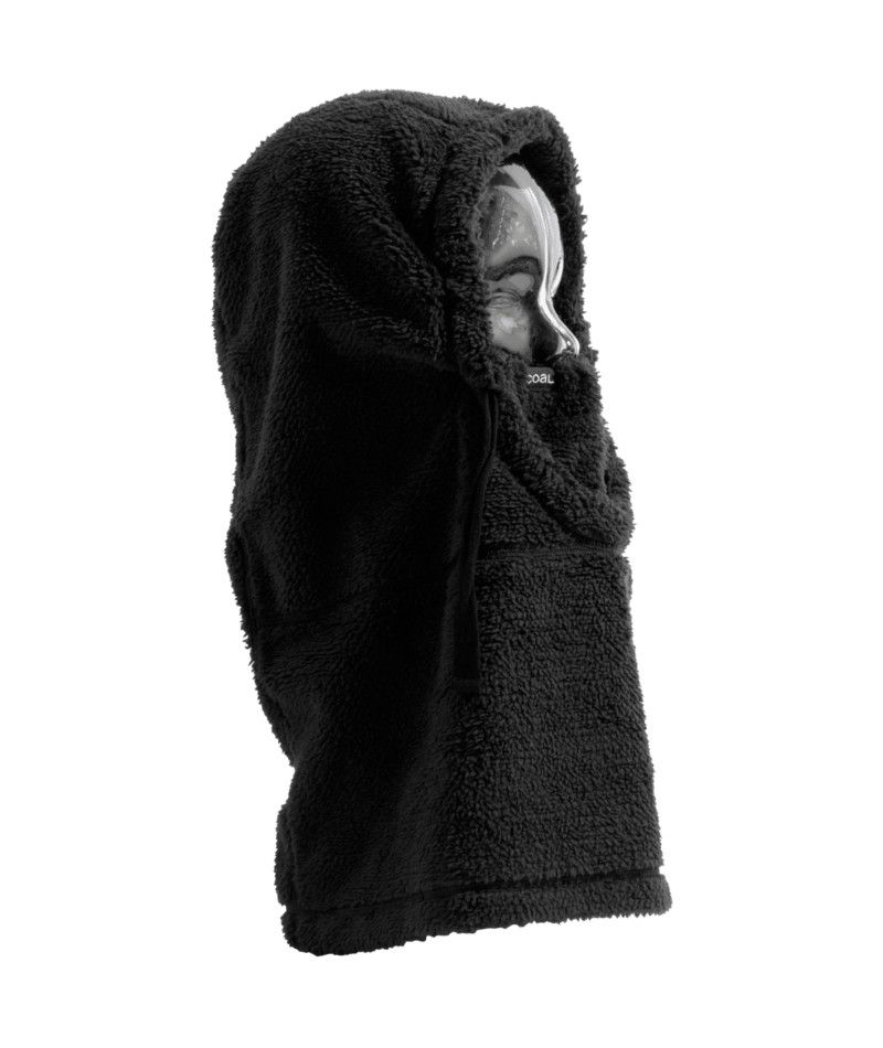 MAIN IMAGE OF COAL UNISEX RIDGE HOODED BALACLAVA IN BLACK O/S WITH HELMET COMPATIBILITY AND MOISTUR…