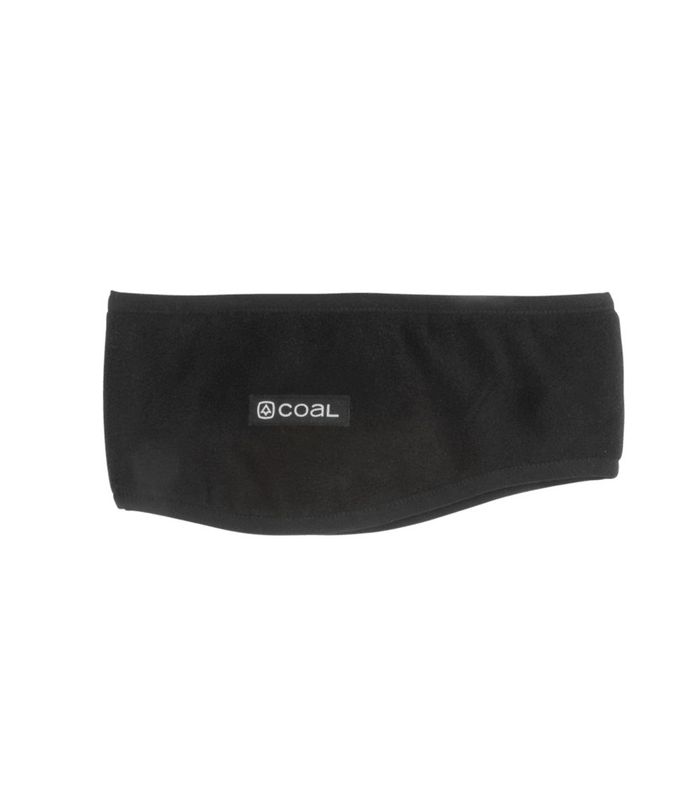 FRONT VIEW OF COAL UNISEX NEW JACK EAR WARMER HEADBAND FEATURES FLEECE EAR WARMER AND DIPPED SIDES …