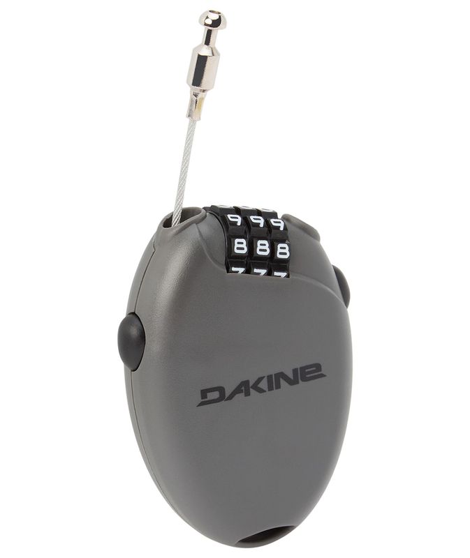 FRONT VIEW OF DAKINE UNISEX MICRO LOCK FEATURES THREE-DIGIT LOCK, SECURES YOUR SKI &amp; SNOWBOARD GEAR…