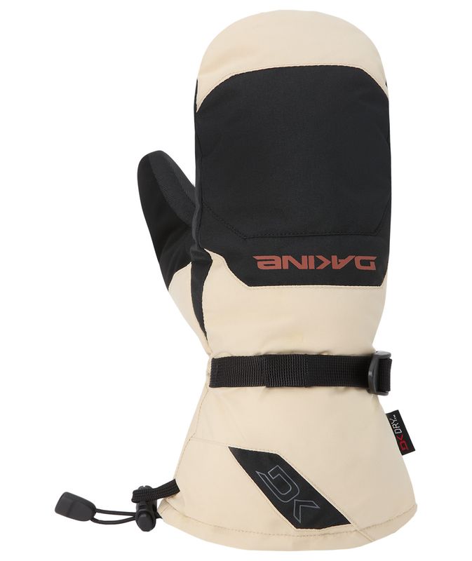 BACK OF HAND VIEW OF DAKINE MENS SCOUT MITTEN FEATURES TOUCHSCREEN COMPATIBILITY AND DK DRY™ INSERT…