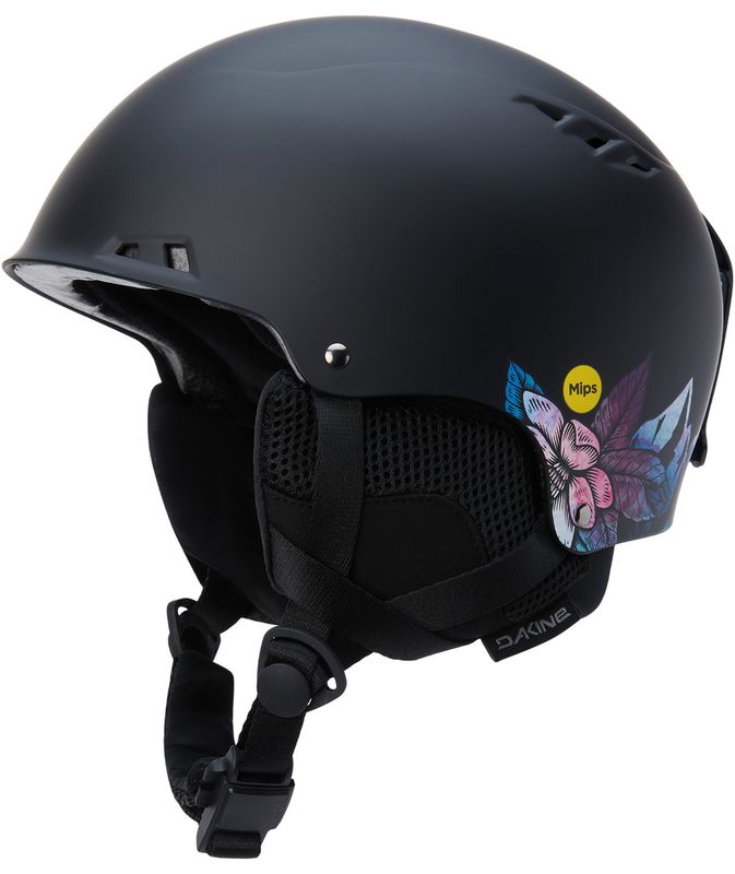 ANGLED VIEW OF DAKINE UNISEX DAYTRIPPER MIPS X BOARDING FOR BREAST CANCER HELMET FEATURES EXTRA PRO…