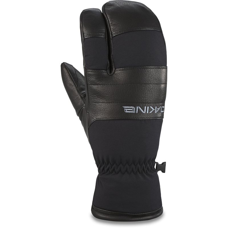 BACK OF HAND VIEW OF DAKINE MENS BARON GORE-TEX TRIGGER MITTEN FEATURES GORE-TEX WATERPROOFING AND …