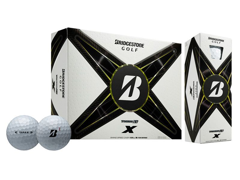 BRIDGESTONE UNISEX TOUR B X GOLF BALL 25, Color: WHITE, Size: DOZEN