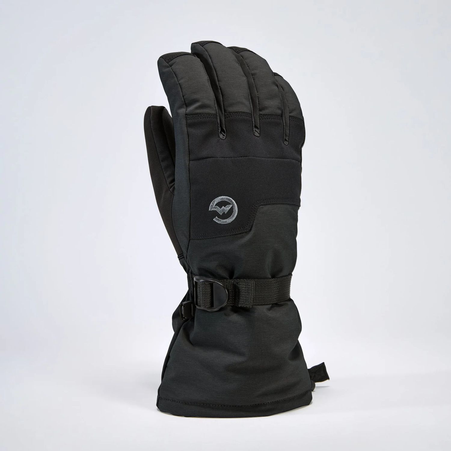BACK OF HAND VIEW OF GORDINI WOMENS AQUABLOC DOWN GAUNTLET GLOVE FEATURES 600-FILL GOOSEDOWN® INSUL…